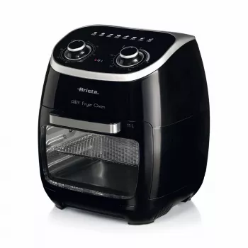 Ariete 4619 Airy Fryer Oven - Gaisa fritieris un elektriskā cepeškrāsns ar rotējošu grozu un rotisserie - 2000 W - 11 L - Tērauds