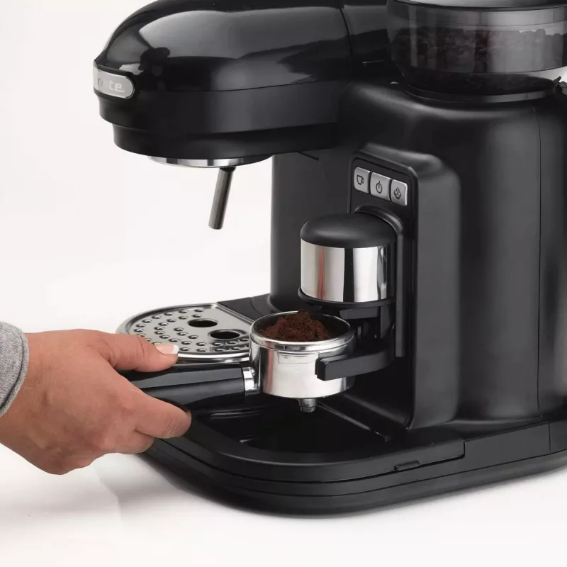 Ariete 1318 Moderna Espresso kafijas automāts ar iebūvētu kafijas dzirnaviņām, 1080 W, melns