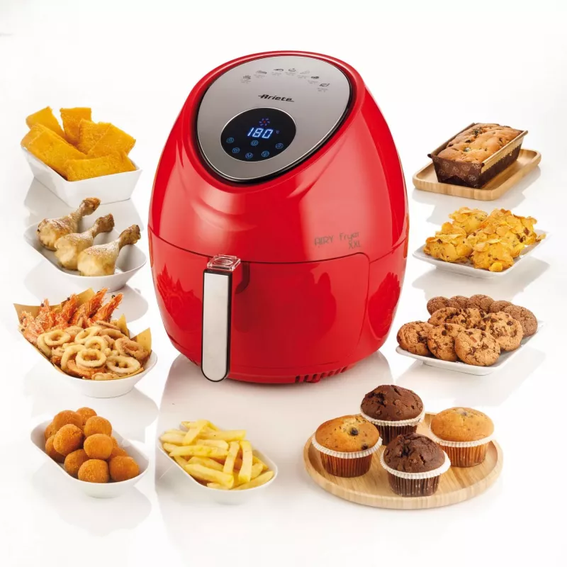 Ariete 4618 Airy Fryer XXL gaisa fritieris - 7 litri - 1800 W - sarkans