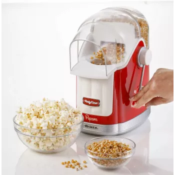 Ariete 2958 Popcorn gatavotājs Party Time, 1100 W, 600 g, karstā gaisa gatavošana bez taukiem, sarkans