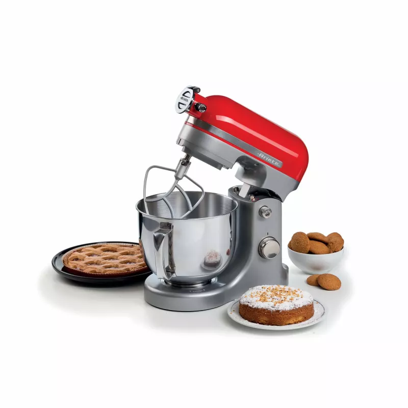 Ariete Moderna Red Mixer, Stāvmaisītājs, Sarkans, 5.5 L, 1600 W, 11 ātrumi, Planētu maisīšana
