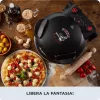 Ariete 917 picas krāsns - Pica 4 minūtēs - Ugunsizturīga akmens plāksne ar nepiedegošu pārklājumu - Maks. temperatūra 400°C - 1200 W - Taimeris 30' - Melna