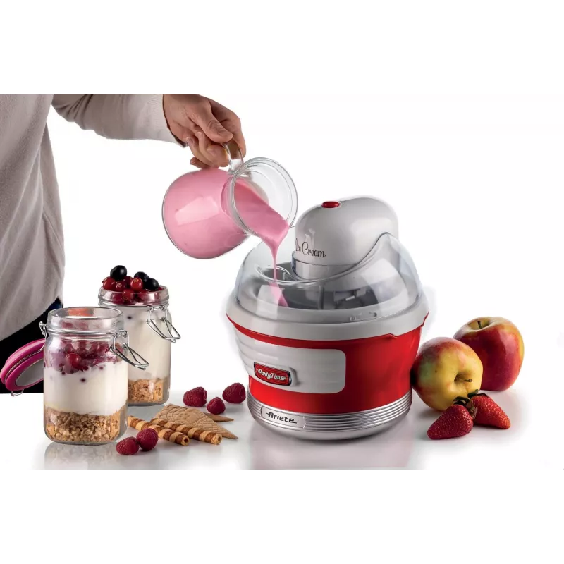 Ariete 643 Party Time saldējuma pagatavotājs, 12W, 1.5L, sarkans