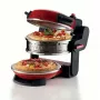 Ariete 927 Pizzeria dubultā picas cepeškrāsns, 2 picas 4 minūtēs, 2300 W, 2 ugunsizturīgi akmeņi, 2 termostati, diametrs 32 cm, 5 gatavošanas līmeņi, 2 nerūsējošā tērauda lāpstiņas, sarkana