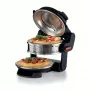 Ariete 927 Pizzeria dubultā picas cepeškrāsns, 2 picas 4 minūtēs, 2300 W, 2 ugunsizturīgi akmeņi, 2 termostati, diametrs 32 cm, 5 gatavošanas līmeņi, 2 nerūsējošā tērauda lāpstiņas, sarkana