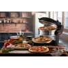 Ariete 927 Pizzeria dubultā picas cepeškrāsns, 2 picas 4 minūtēs, 2300 W, 2 ugunsizturīgi akmeņi, 2 termostati, diametrs 32 cm, 5 gatavošanas līmeņi, 2 nerūsējošā tērauda lāpstiņas, sarkana