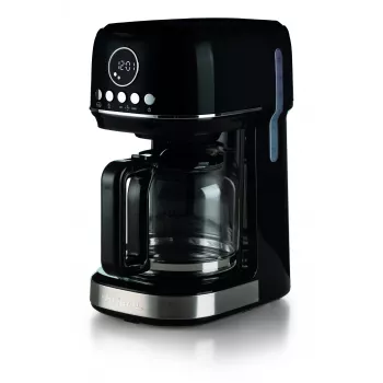 Ariete 1396 Moderna filtru kafijas automāts, amerikāņu kafija, 15 tasīšu tilpums, sildīšanas pamatne, LCD displejs, noņemami un mazgājami filtri, melns