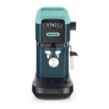 Ariete 1399 Espreso kafijas automāts, maltai kafijai un ESE kapsulām, 1300 W, 1.1L tilpums, 15 bāru spiediens, 1, 2 tasīšu un ESE kapsulu filtrs, Cappuccino, Zaļš