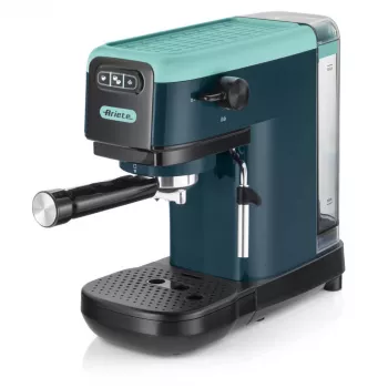 Ariete 1399 Espreso kafijas automāts, maltai kafijai un ESE kapsulām, 1300 W, 1.1L tilpums, 15 bāru spiediens, 1, 2 tasīšu un ESE kapsulu filtrs, Cappuccino, Zaļš