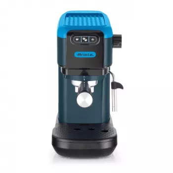 Ariete 1399 Espresso kafijas automāts, pulverim un ESE kapsulām, 1300 W, 1.1L tvertne, 15 bāru spiediens, 1, 2 tases un ESE filtrs, Cappuccino, Zils