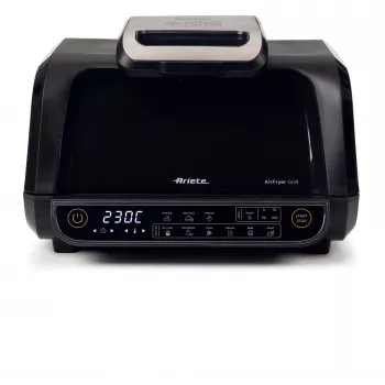 Ariete 4635 Air Fryer Grill, Cepeškrāsns un Grils, Steika Grils, 1700W, Tilpums 8L, Cepšana un Grilēšana, 8 gatavošanas funkcijas, Taimeris, Melns