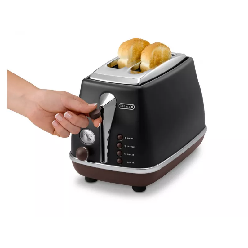 De’Longhi 2103.BK 2 šķēles 900 W Melns