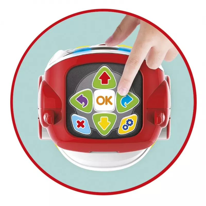 Clementoni DOC - Izglītojošs runājošs robots, Programmējams robots, 5 gadi, Sarkans, Balts