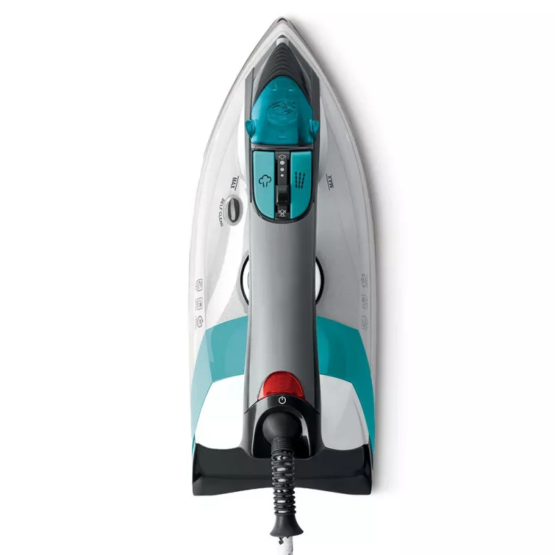 Polti Vaporella Quick & Comfort QC110 tvaika gludeklis, nerūsējošā tērauda pamatne, 2200 W, zaļš, balts
