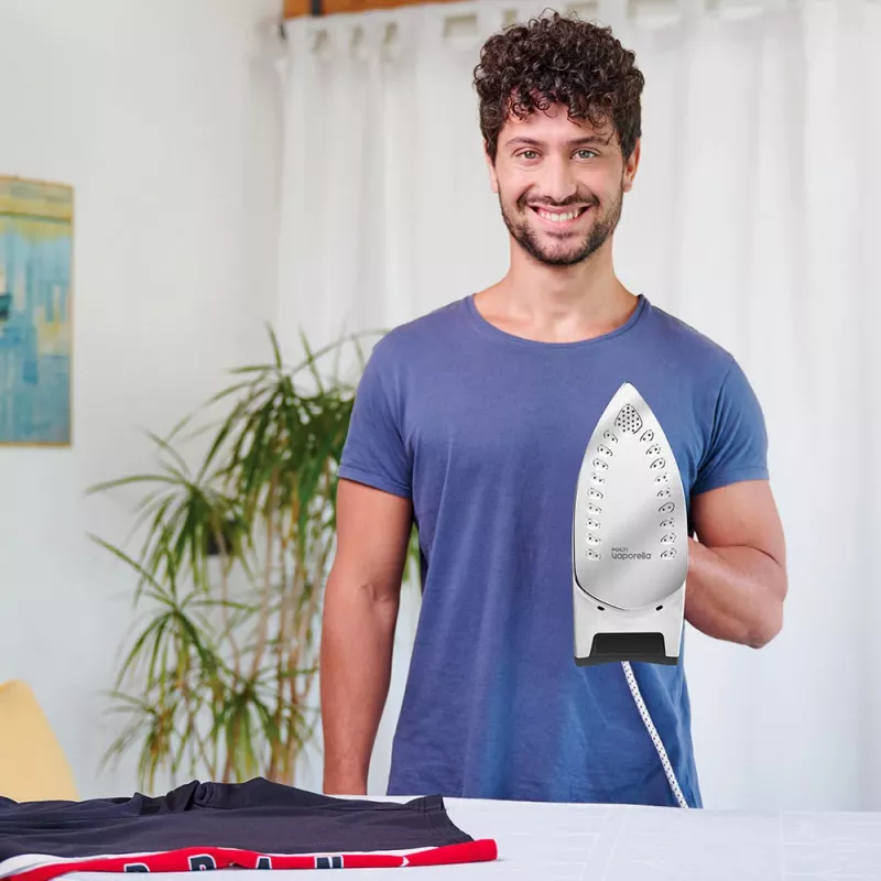 Polti Vaporella Quick & Comfort QC110 tvaika gludeklis, nerūsējošā tērauda pamatne, 2200 W, zaļš, balts