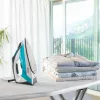Polti Vaporella Quick & Comfort QC120 Tvaika gludeklis, nerūsējošā tērauda zole, 2200 W, melns/tirkīzs/balts