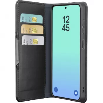 Cellularline Book Agenda Samsung Galaxy S26 grāmata stila maciņš ar RFID aizsardzību, melns