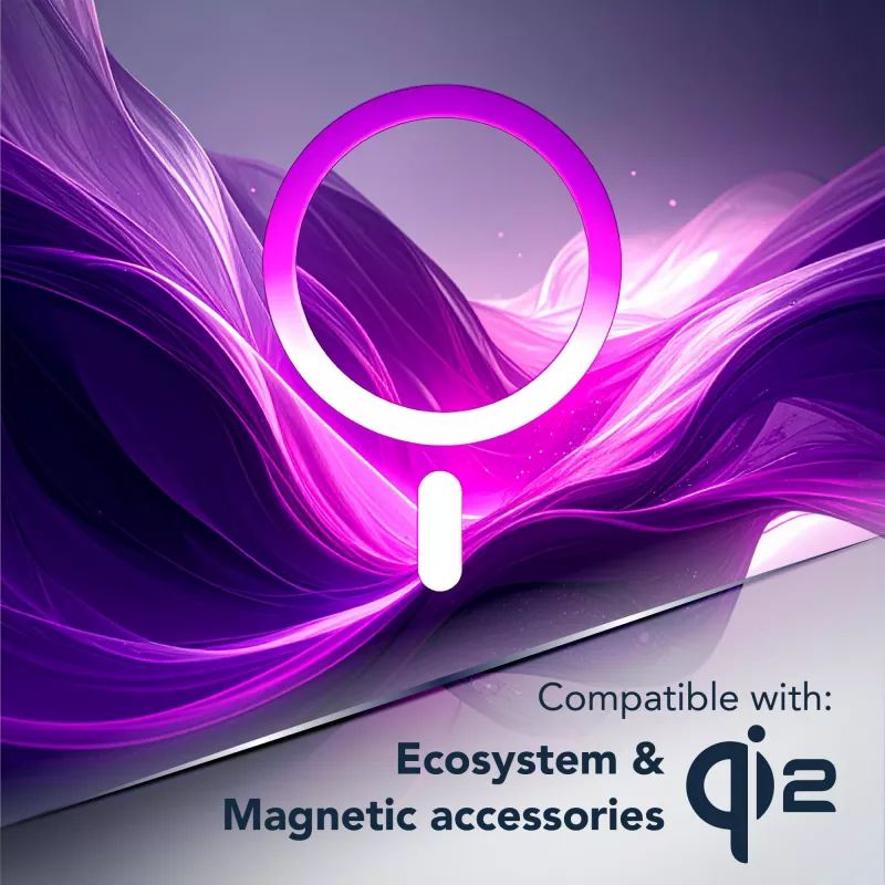 Cellularline FROSTY MAG caurspīdīgs maciņš Galaxy S26 Ultra ar matētu apdari un krāsainām malām, Qi2 saderīgs