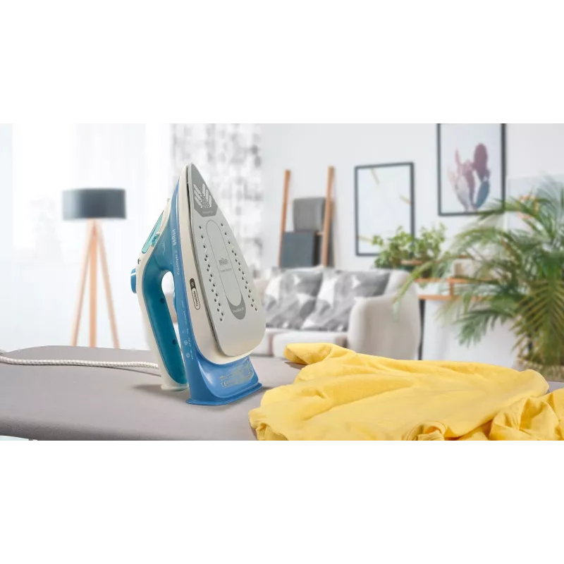 Braun FI 3144 BL sausā un tvaika gludeklis ar keramikas zoli 2400 W Zils