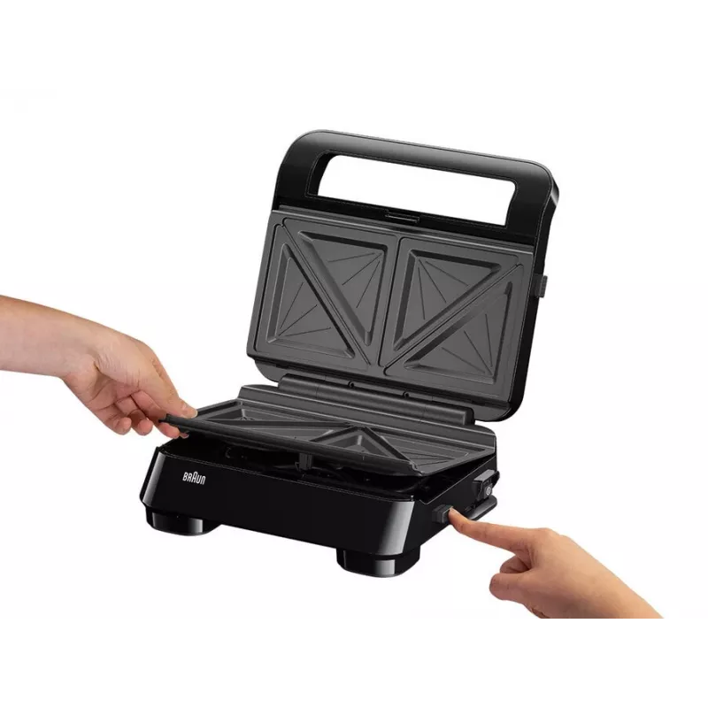 Braun Snack Maker 5 SM5000 sviestmaižu gatavotājs 800 W Melns