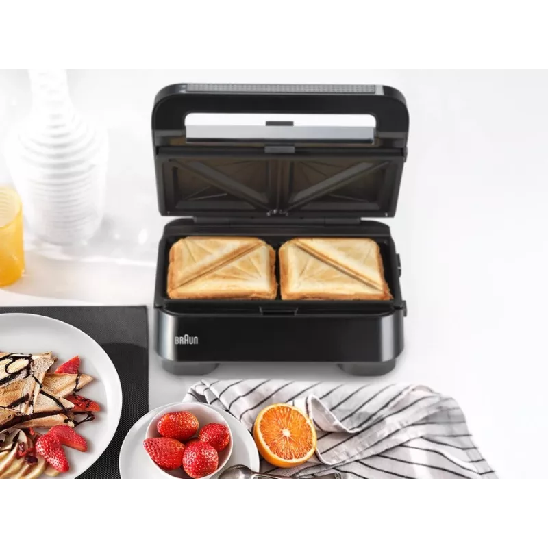 Braun Snack Maker 5 SM5000 sviestmaižu gatavotājs 800 W Melns