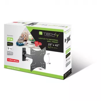 Techly ICA-LCD 2901E TV stiprinājums 106.7 cm (42 collas) Melns