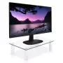 Techly stikla statīvs monitoram/klēpjdatoram, brīvi stāvošs, 20 kg, 33 cm (13 inch), 81.3 cm (32 inch), augstuma regulēšana, caurspīdīgs