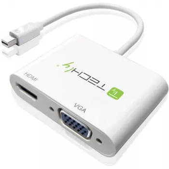 Techly Mini DisplayPort uz HDMI/VGA adapteris, 0.15 m