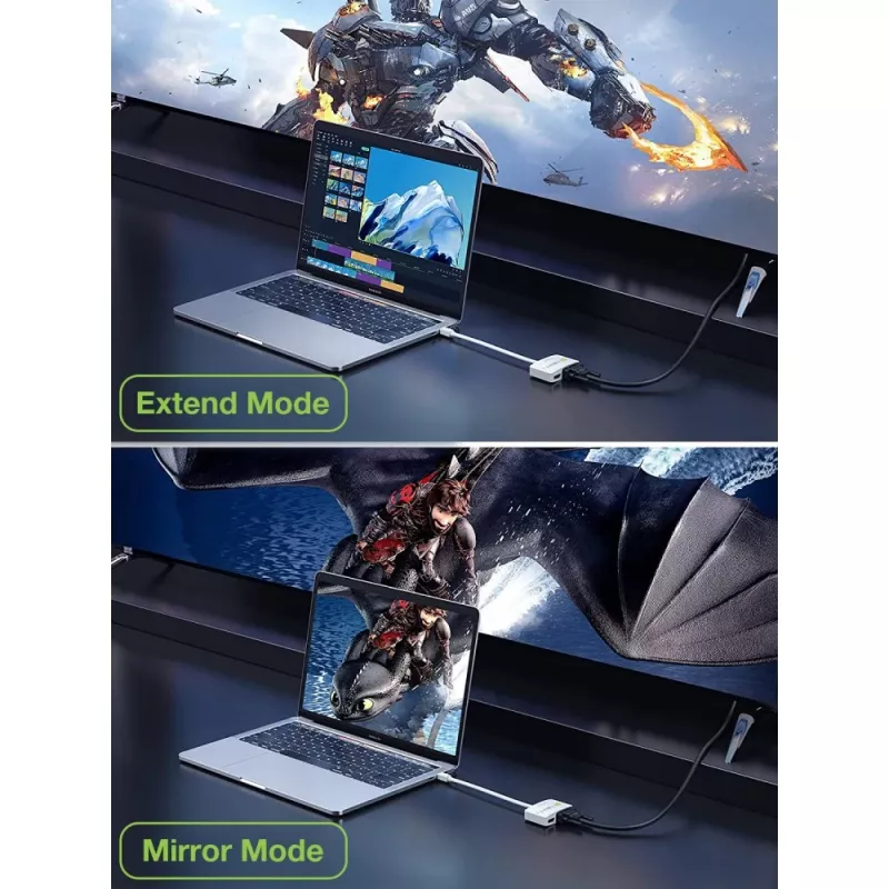 Techly Mini DisplayPort uz HDMI/VGA adapteris, 0.15 m
