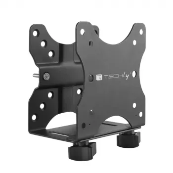 Techly zemgalda regulējams CPU turētājs, 5 kg, 75 x 75 mm, 100 x 100 mm, Melns