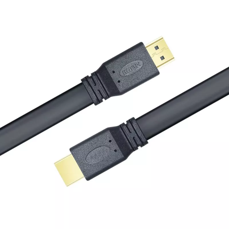 Techly HDMI 2.0 plakans kabelis High Speed ar Ethernet A/A M/M 1m