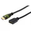 Techly HDMI High Speed ar Ethernet pagarinātāja kabelis 4K 30Hz vīriešu/sieviešu 1,0 m