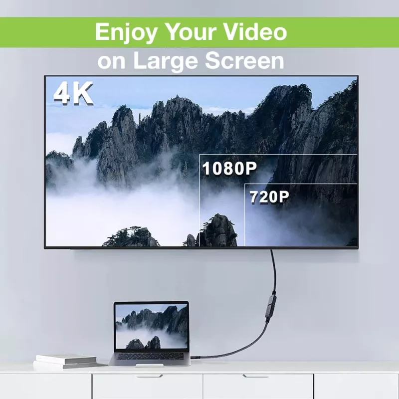 Techly HDMI High Speed ar Ethernet pagarinātāja kabelis 4K 60Hz M/F 1.8 m