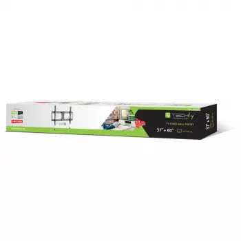 Techly fiksētais sienas stiprinājums LED/LCD televizoriem 37-80 collas, melns