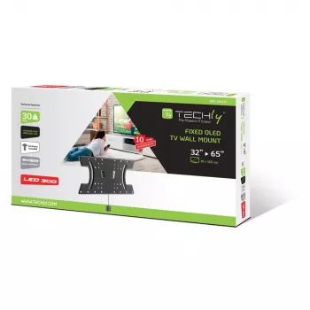 Techly plānais sienas kronšteins OLED TV 32-65 collu melns