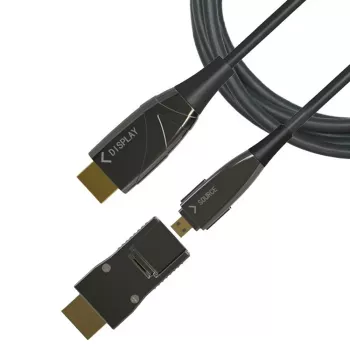 Techly HDMI A/A Micro HDMI AOC optiskās šķiedras kabelis 4K 10m