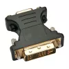 Techly DVI vīrišķais/VGA sievišķais analogais video adapteris melns, DVI-A, VGA, melns