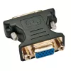 Techly DVI vīrišķais/VGA sievišķais analogais video adapteris melns, DVI-A, VGA, melns