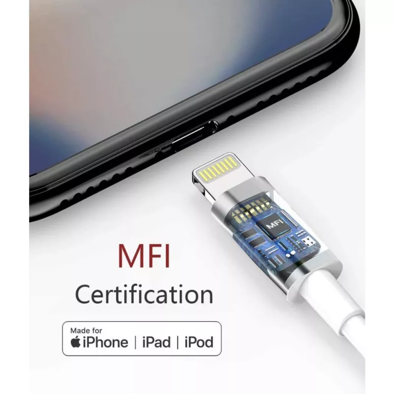 Techly uzlādes un sinhronizācijas kabelis USB-C uz Lightning 1 m Balts