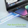 Techly uzlādes un sinhronizācijas kabelis USB-C uz Lightning 1 m Balts