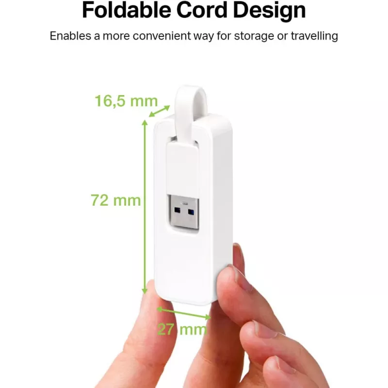 Techly IDATA USB-ETGIGA-3A USB 3.0 Gigabit Ethernet tīkla adapteris