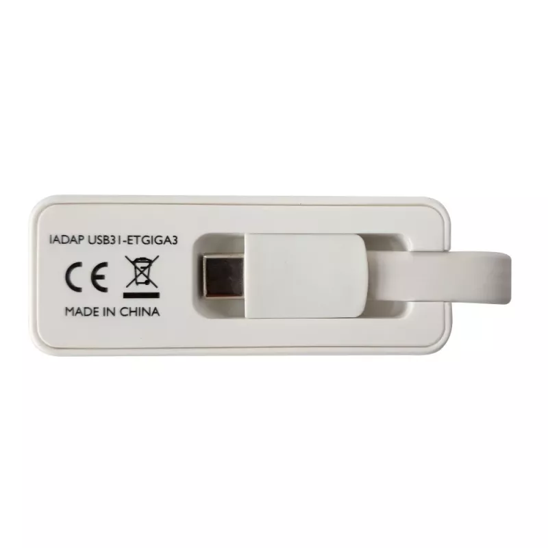Techly USB 3.1 Type-C uz RJ45 Gigabit Ethernet adapteris, balts