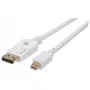 Techly ICOC MDP-030T4K Mini DisplayPort kabelis 3 m balts