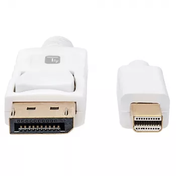 Techly ICOC MDP-030T4K Mini DisplayPort kabelis 3 m balts