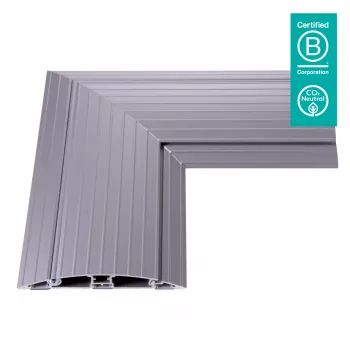 Dataflex Addit kabeļa aizsargs - stūra savienojums 482, Sudrabs, Alumīnijs, 500 kg, 2 cm, 203 mm, 305 mm