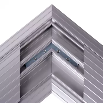 Dataflex Addit kabeļa aizsargs - stūra savienojums 482, Sudrabs, Alumīnijs, 500 kg, 2 cm, 203 mm, 305 mm