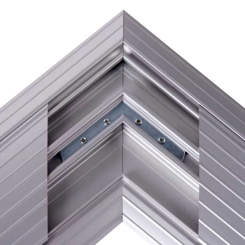 Dataflex Addit kabeļa aizsargs - stūra savienojums 482, Sudrabs, Alumīnijs, 500 kg, 2 cm, 203 mm, 305 mm