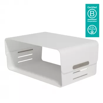 Dataflex Addit Bento® monitora pacēlājs - regulējams 120, brīvi stāvošs, 20 kg, augstuma regulēšana, Pelēks, Balts