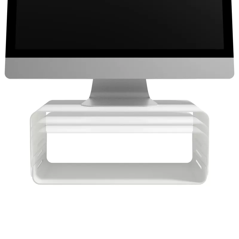 Dataflex Addit Bento® monitora pacēlājs - regulējams 120, brīvi stāvošs, 20 kg, augstuma regulēšana, Pelēks, Balts