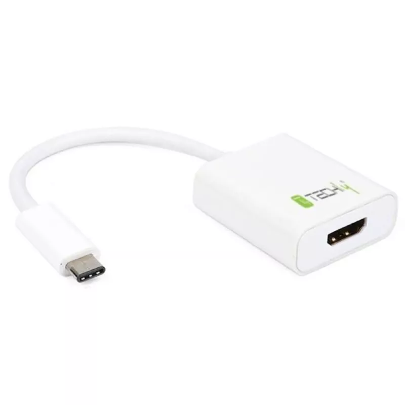 Techly pārveidotāja kabelis USB 3.1 Type-C uz HDMI 1.4, 3.2 Gen 2 (3.1 Gen 2), USB Type-C, HDMI izeja